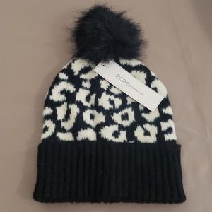 BCBGeneration Leopard PomPom Beanie Woman Onesize